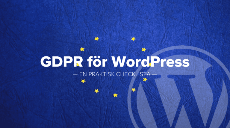 GDPR för WordPress från WordPress Meetup Westeros